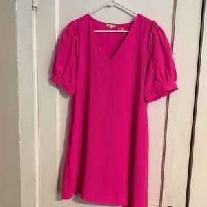 Bright Pink Mini Dress